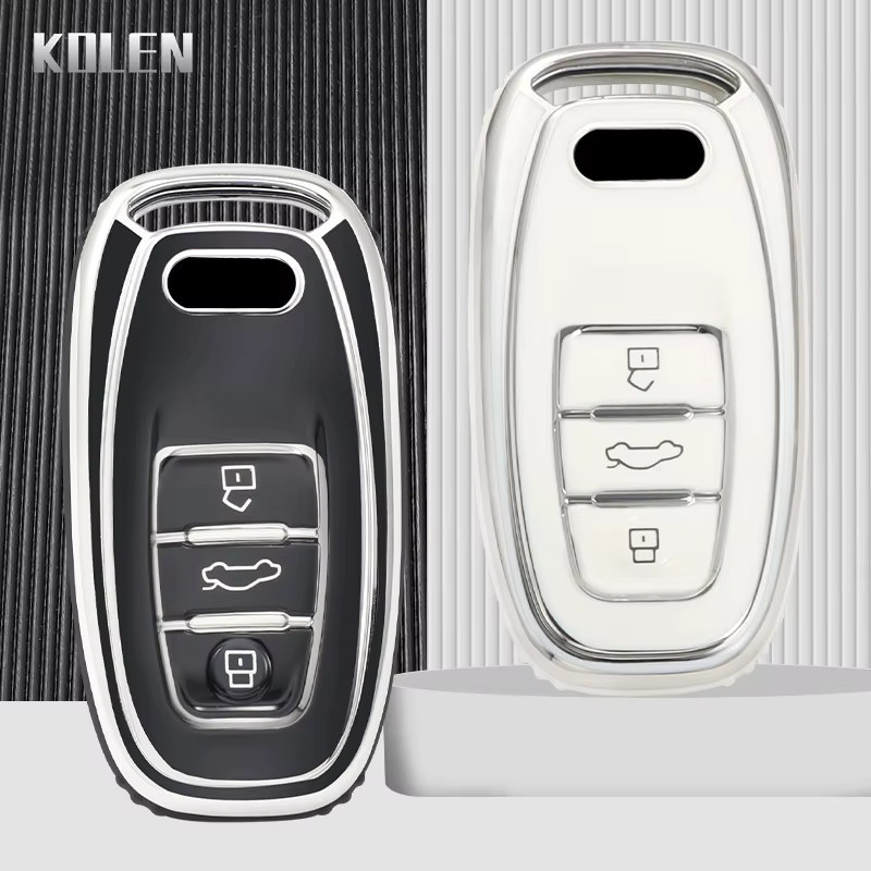 KOLEN TPU Schlüsselhülle für Audi Fernbedienung als Schutzetui für A1 A3 A4 A5 A6 A7 A8 Q3 Q5 Q7 S4 S5 S6 S7 R8 TT - Bild 3