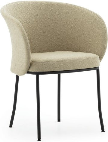 Normann Copenhagen Knit Sessel in Schwarz mit Strickoptik und Stahlgestell - Bild 1