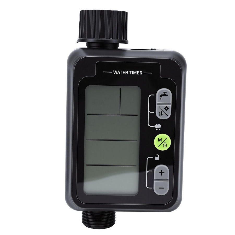 Fishine Bewässerungszeitschaltuhr mit LCD-Display, wasserdichter Wasserdurchflussmesser mit Regensperre und 9 programmierbaren Modi für Garten und Rasen - Bild 3