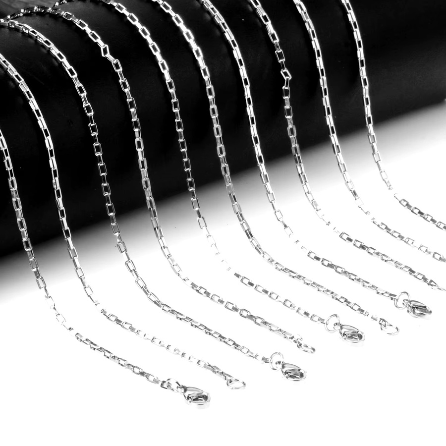 Luxukis Kette Edelstahl, Silber, Unisex - Bild 2