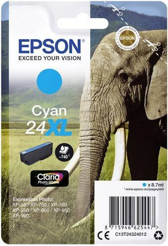 Epson Original T2432 Cyan 24XL Tintenpatrone für Expression Photo-Serie - Bild 1