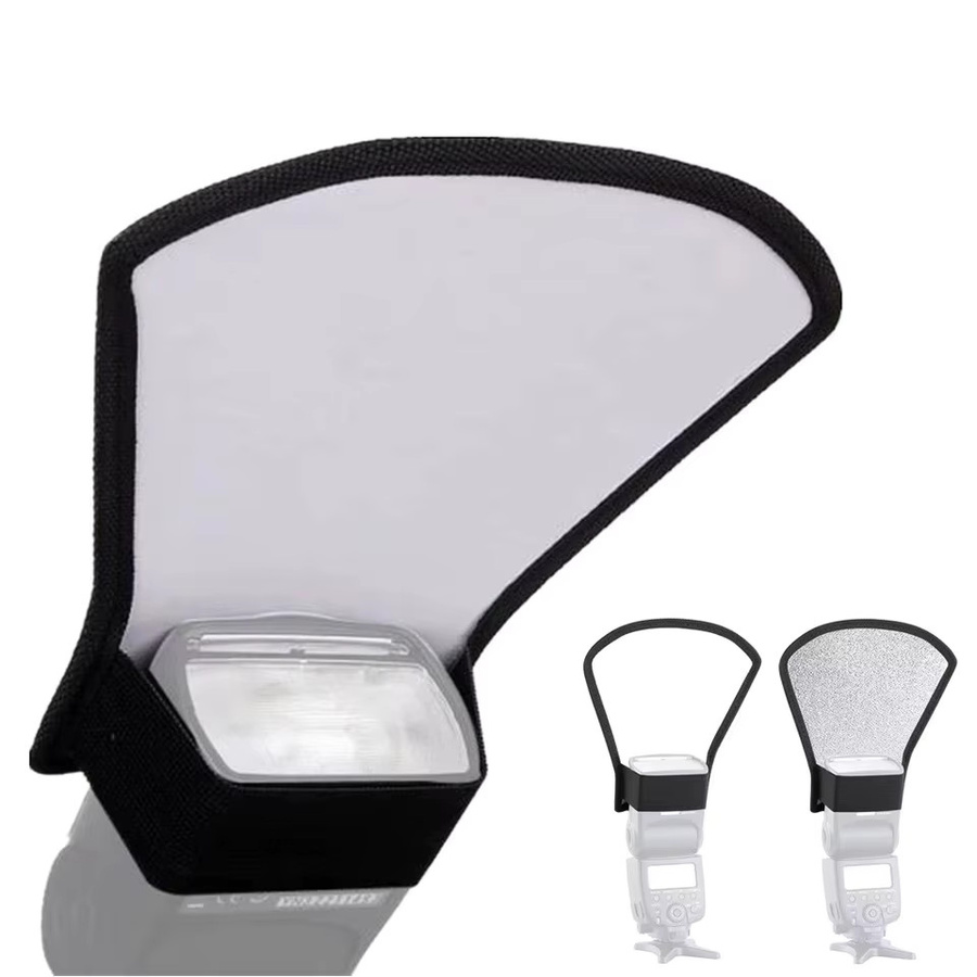 Godox Mini-Blitz-Diffusor silberweißer Reflektor für V860III V1 V1PRO V850II Blitzgeräte - Bild 3