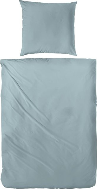 H.G. Hahn Bettwäsche aus Mako-Satin in Blau - Bild 1