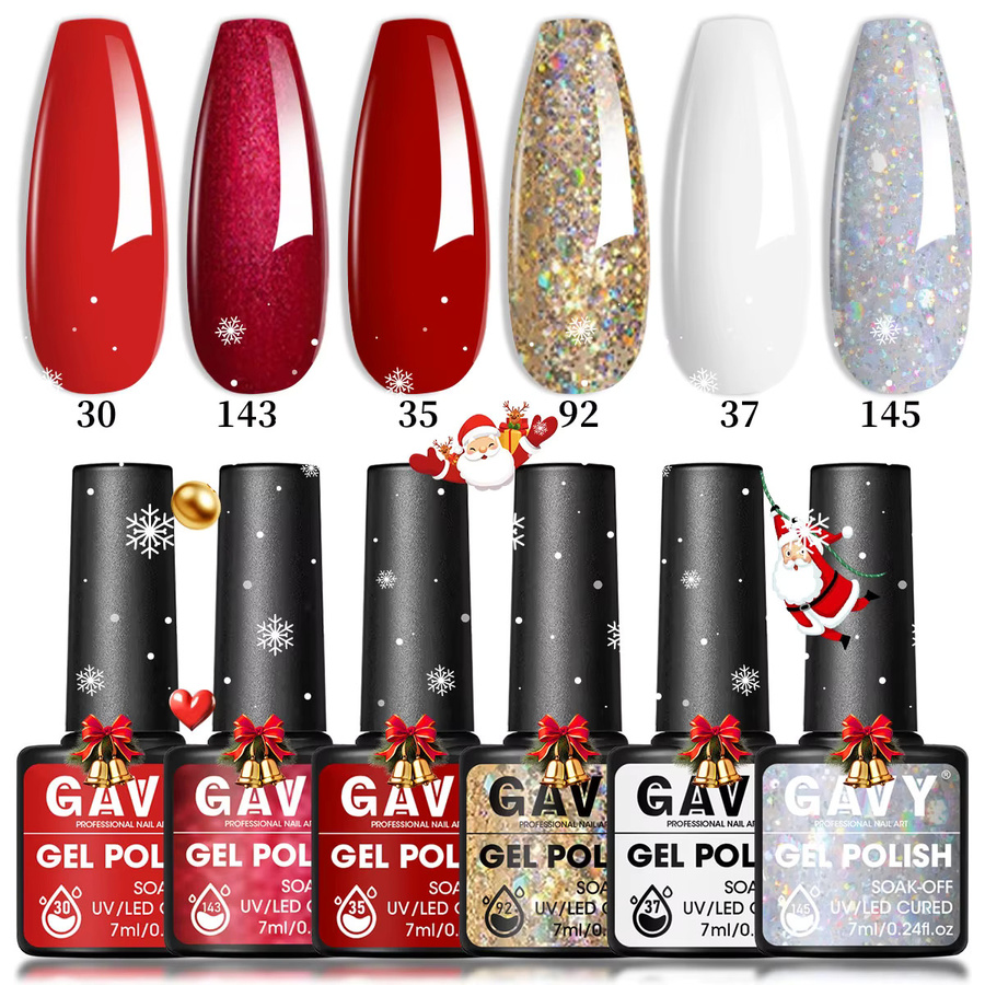 GAVY Nagellack-Set mit Weihnachtsmotiv, glänzend, 7 ml, Kinder - Bild 1