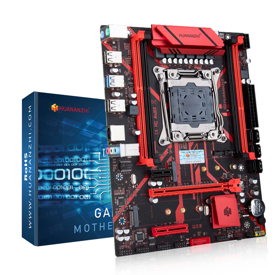HUANANZHI X99-QD3 Motherboard-Set mit Xeon E5 CPU, DDR3 ECC RAM und M.2 NVMe für dein Gaming-PC DIY-Kit in Schwarz - Bild 3