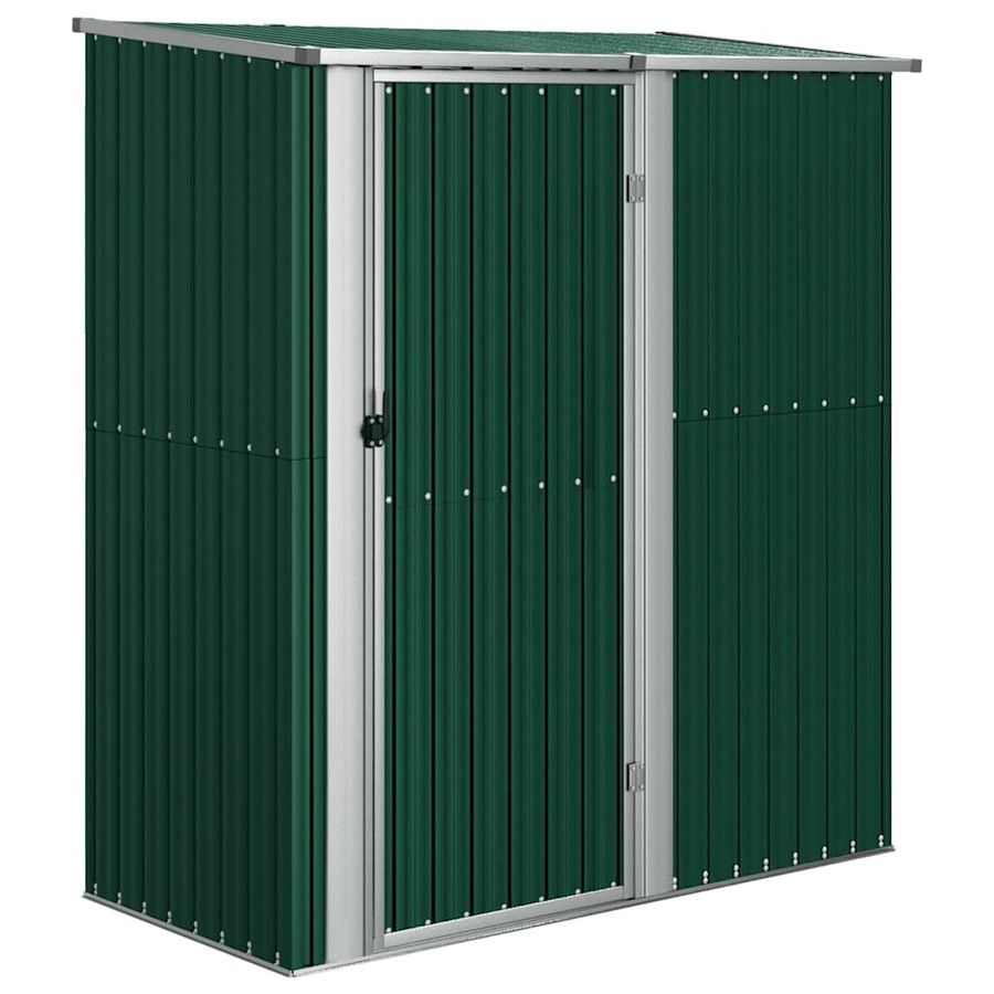 vidaXL Geräteschuppen aus verzinktem Stahl in Grün, B/T/H: 180,5 x 97 x 209,5 cm - Bild 5