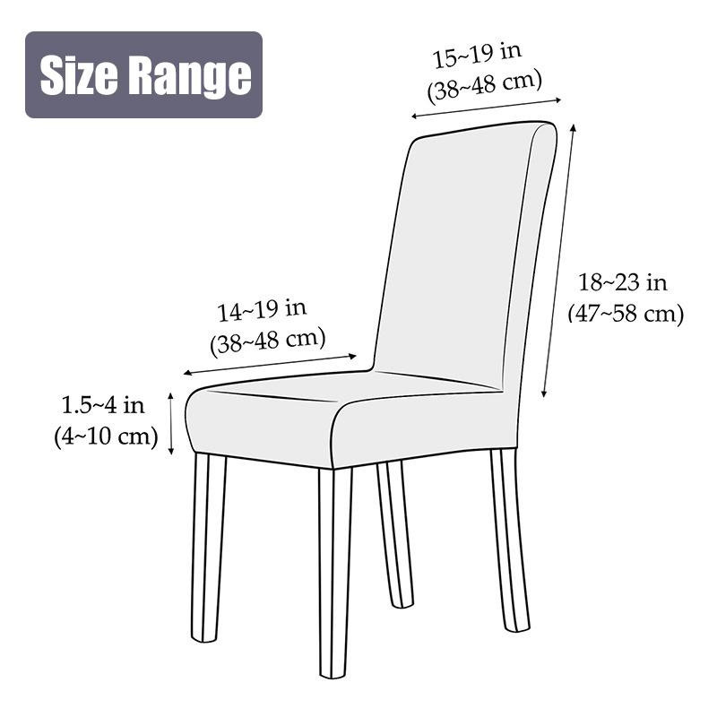Yiran Furniture Rauten-Jacquard-Stuhlbezug aus Stretch-Material, elastisch und schmutzabweisend für Esszimmer und Küche - Bild 2