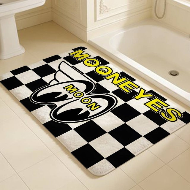 Mooneyes Fußmatte mit Streifen-Design in Multicolour, rutschfest und wasserabsorbierend, B/T: 60 x 40 cm - Bild 1