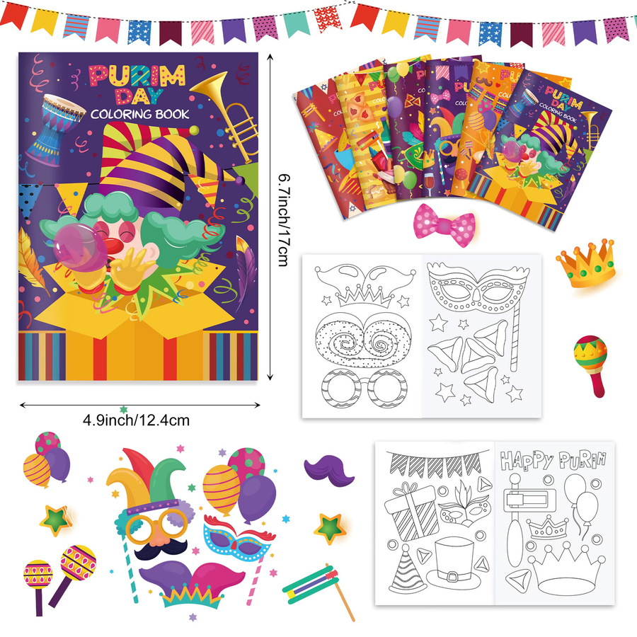 DIY Malbuch Set für Kinder zum Ausmalen und Gestalten mit Graffiti-Motiven in Mehrfarbig - Bild 2