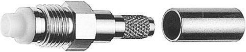 Telegärtner FME-Kabelbuchse 50 Ohm in Silber - Bild 1
