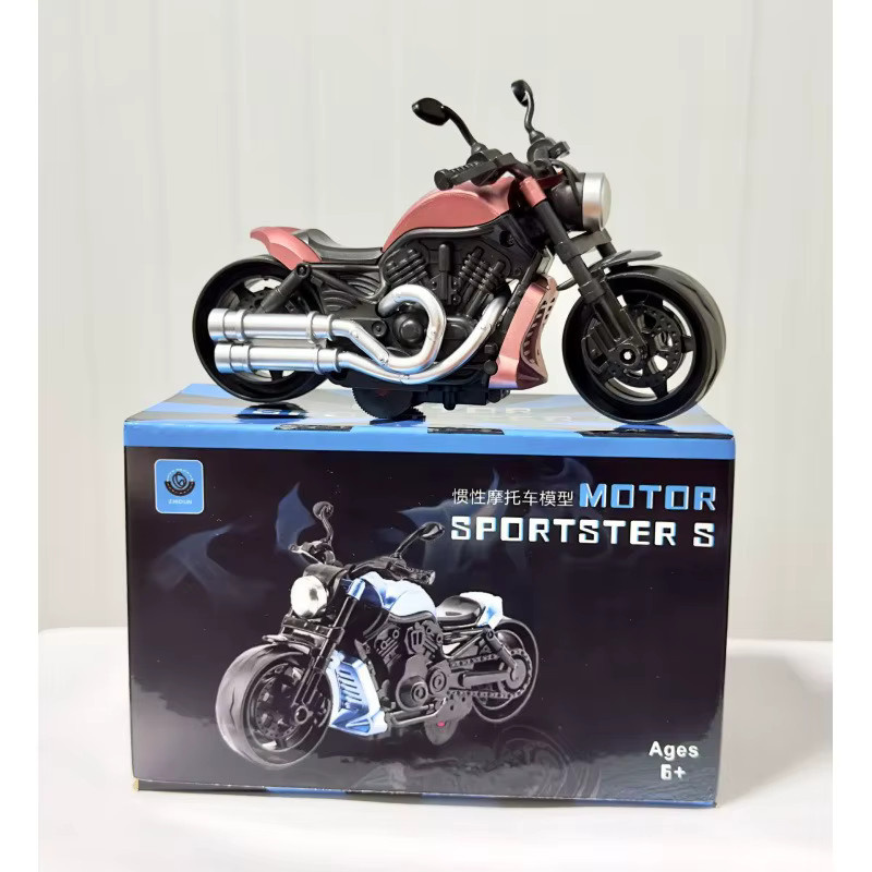 Hot Toys Trägheits-Simulations-Motorrad, Spielzeug aus Legierung, mit Rückziehfunktion - Bild 3