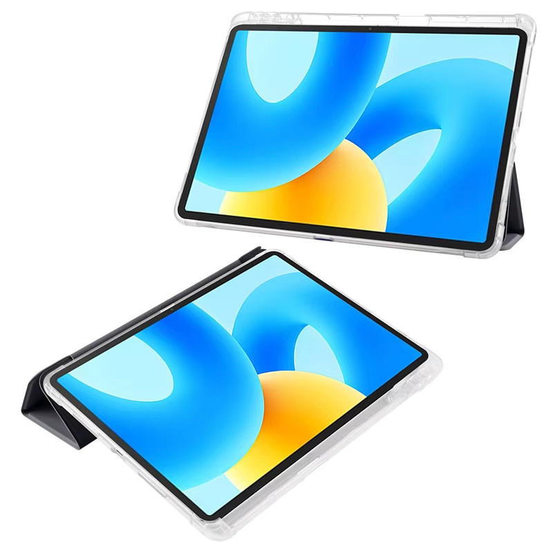 Lenovo Xiaoxin Pad Pro GT Hülle mit Stifthalter und transparenter TPU-Rückseite in Schwarz und Transparent - Bild 3