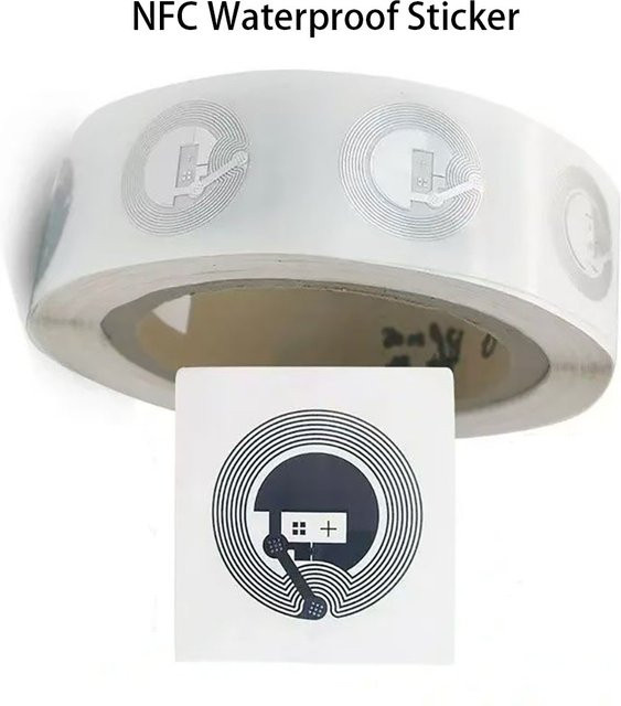 100 Stück NFC Tag Ntag213 Aufkleber für Android und iOS von LUCKING DOOR - Bild 1