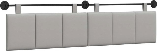 vidaXL Wandmontiertes Polsterpaneel in Wolkengrau mit Stoffbezug, B/H/T: 210 x 55 x 5 cm - Bild 1