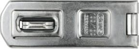 ABUS Tür-Überfalle mit Ösenplatte 100/100 in Silber aus korrosionsgeschütztem Stahl - Bild 1