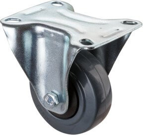 BS Rollen Transportrolle L410.B67.080 aus Kunststoff in Silber - Bild 1
