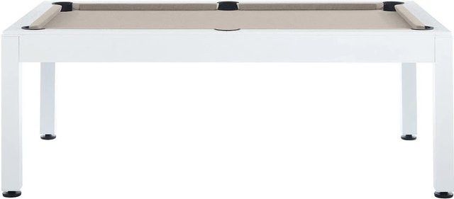 Billardtisch Stazio Outdoor in Schwarz, Taupe und Weiß, Länge: 213,4 cm - Bild 1