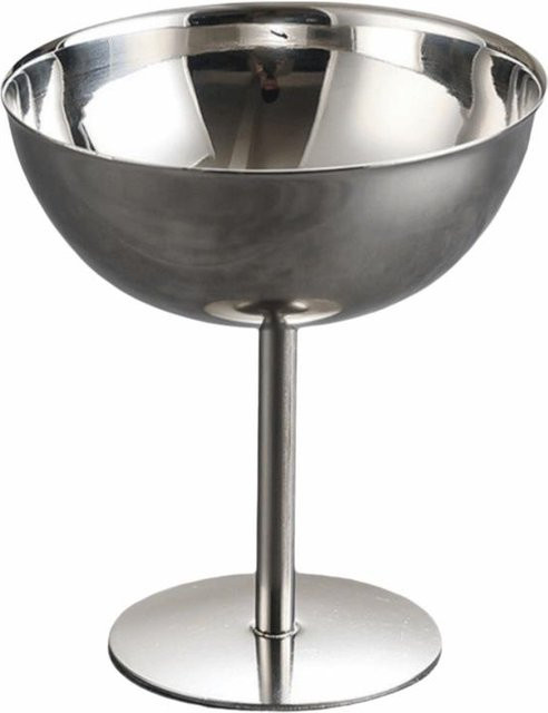 Edelstahl Eisbecher und Dessertschale Hausküche Silver 150 ml High Leg - Bild 1