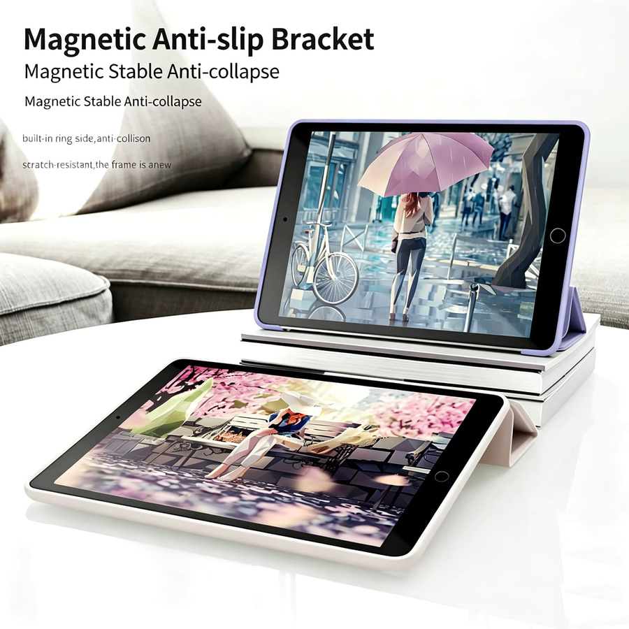 Tzion Magnetisches Smart Cover für iPad 10.2 Zoll (7. 8. 9. Generation) mit Auto-Wake/Sleep-Funktion in Blau - Bild 4