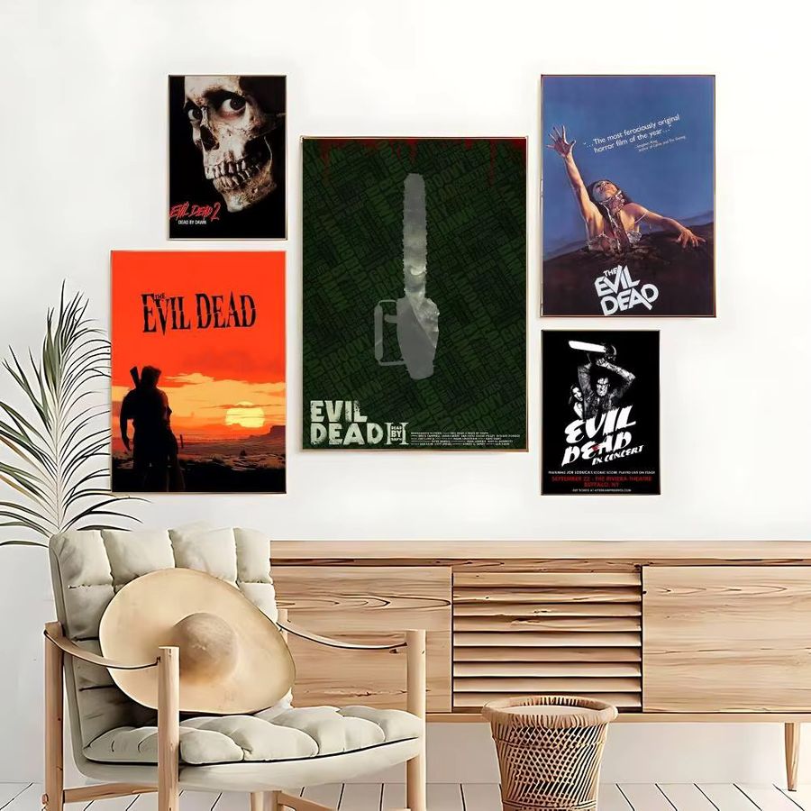 The Evil Dead Leinwand Wandbild von 52TOYS in Schwarz, Höhe: 20,0 cm, Breite: 15,0 cm - Bild 4