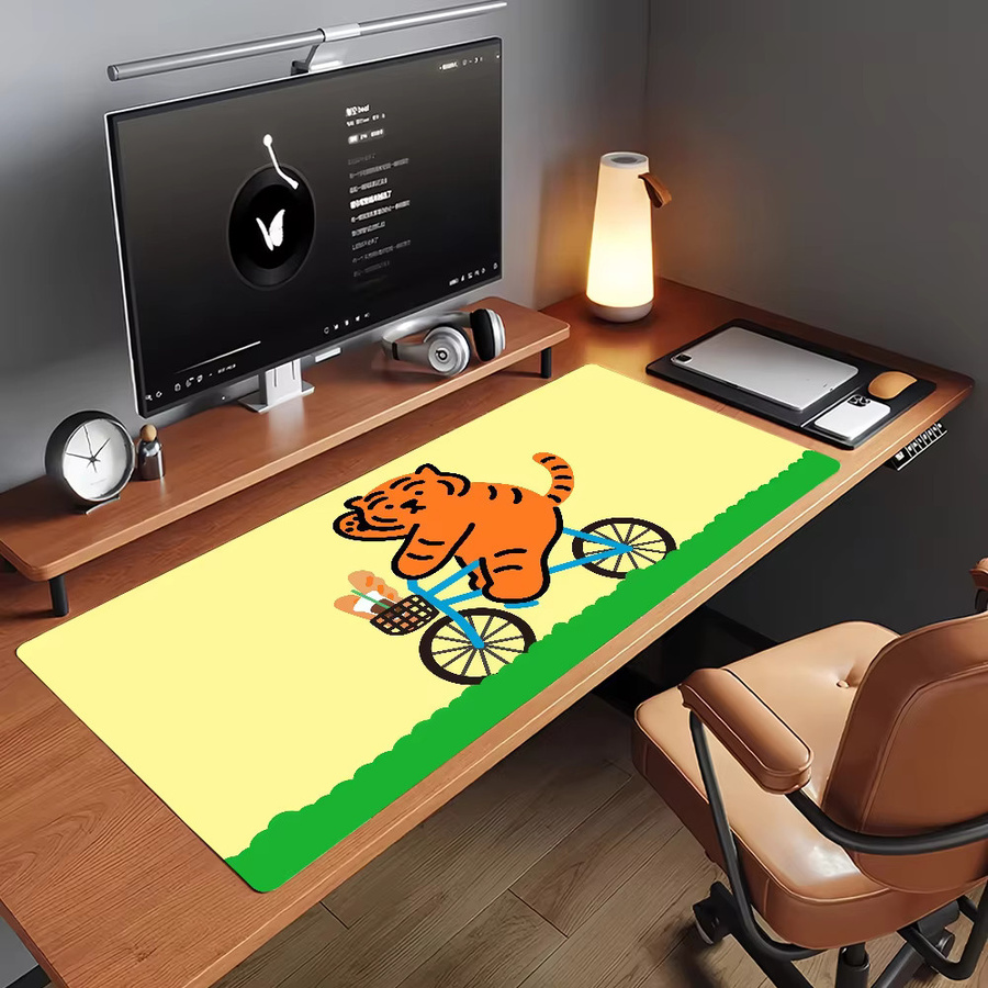 D-DINOTAENG Mauspad Cartoon Design rutschfeste Schreibtischunterlage aus Gummi für PC und Laptop - Bild 5