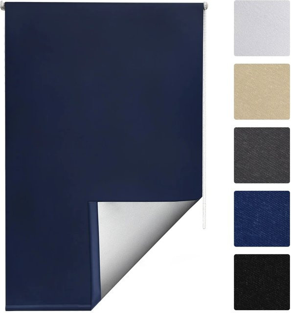 Sol Royal SolReflect T42 Thermorollo Dunkelblau B: 80 cm, H: 160 cm - Bild 1