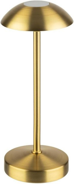 APS Akkutischleuchte ALVA LED in Gold, dimmbar mit Fernbedienung, Durchmesser: 7,5 cm, Höhe: 20,5 cm - Bild 1