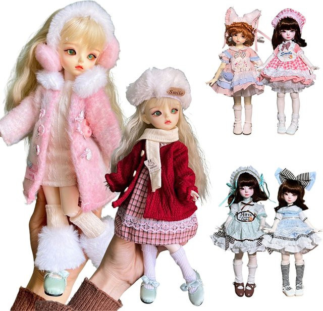 BENQING Puppen-Outfit Kleidung, Prinzessin, Rosa, 6-teiliges Set - Bild 1