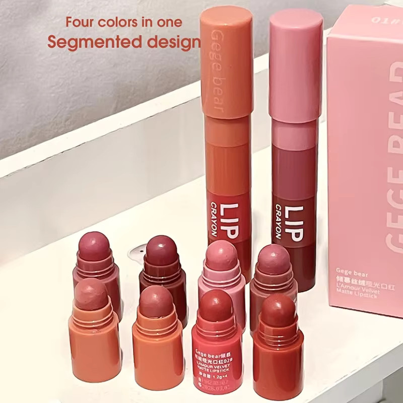 TVLV Lippenstift, 4 Farben, Matt, Damen - Bild 2