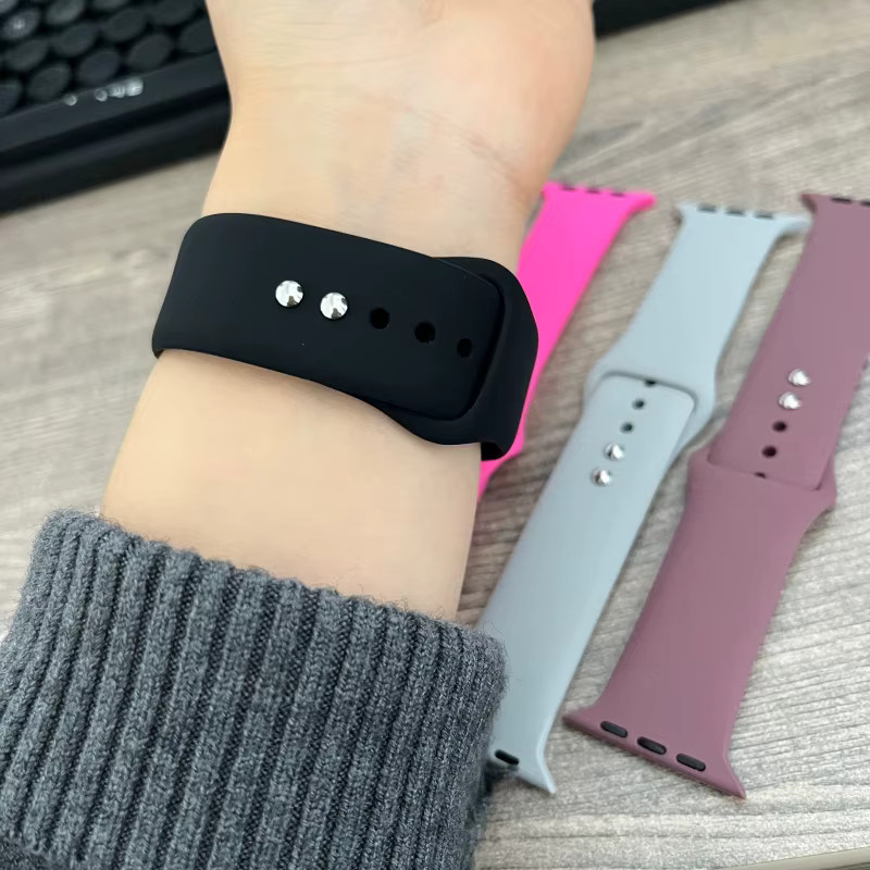 PEO Uhrenarmband Silikon, Schwarz, Unisex - Bild 2