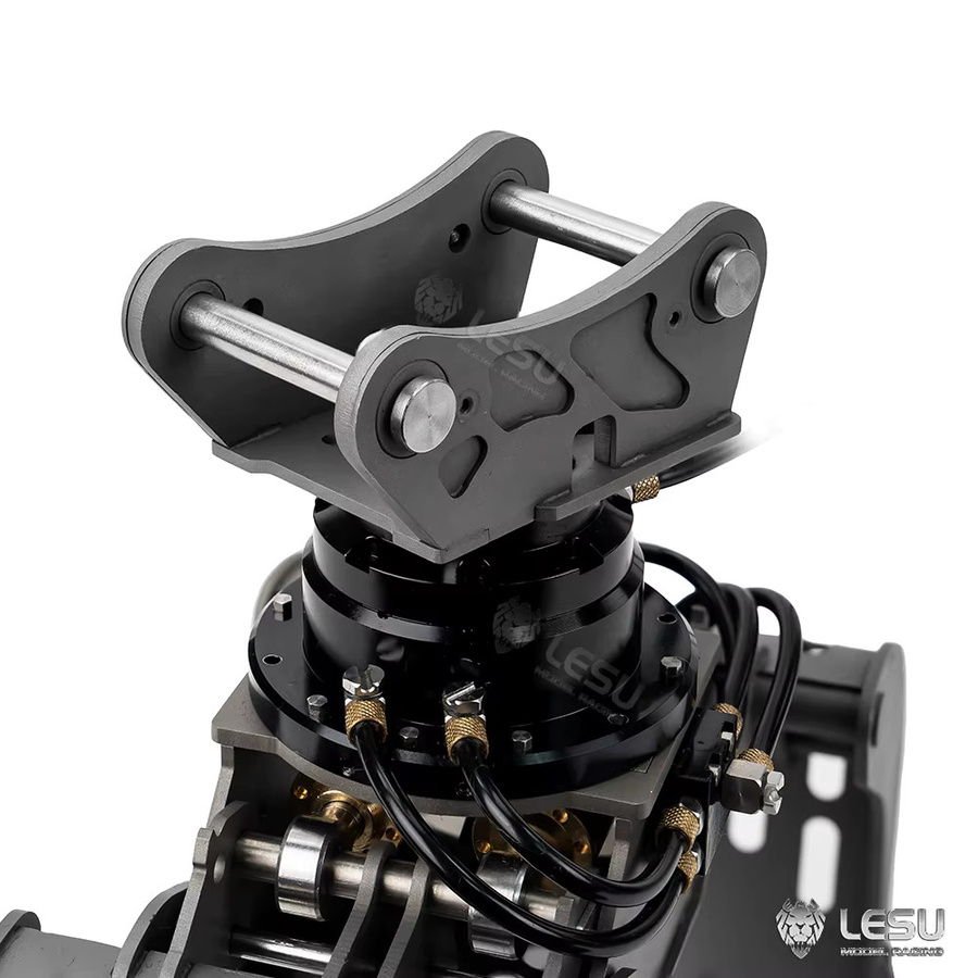LESU Hydraulik-Baggermodell, 1/14, Vollmetall-Aufsätze, Mechanischer Greifer - Bild 2