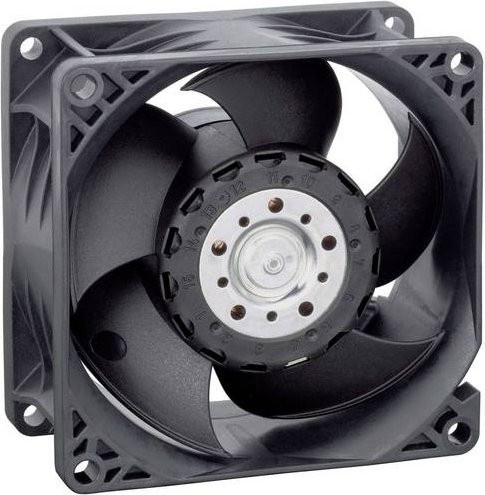 EBM Papst Axiallüfter 8214J/2H4P Schwarz 24 V/DC 220 m³/h B/T/H: 80 x 80 x 38 mm - Bild 1
