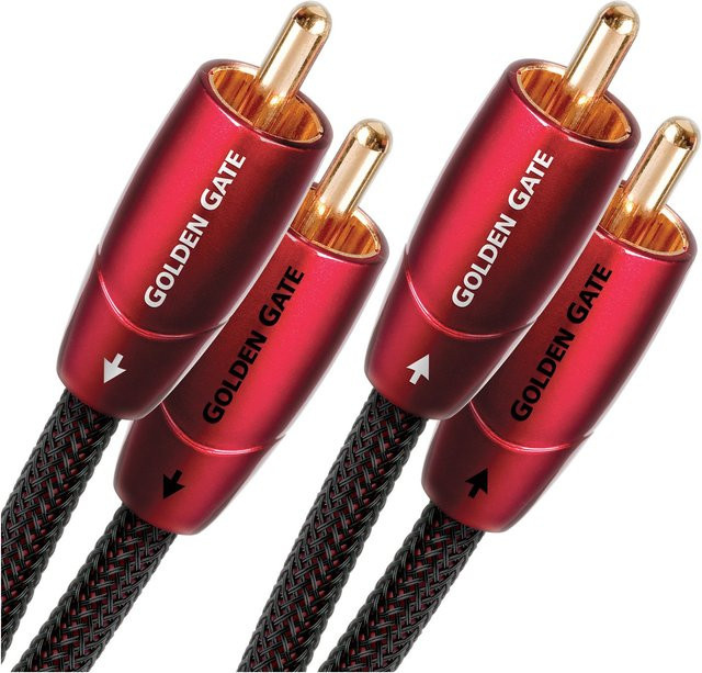 AudioQuest Golden Gate RCA Audiokabel, Farbe: Rot, Länge: 2 m - Bild 1
