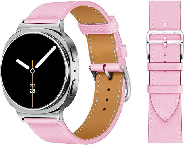 SUD-HOME Uhrenarmband Leder, rosa, Unisex - Bild 1