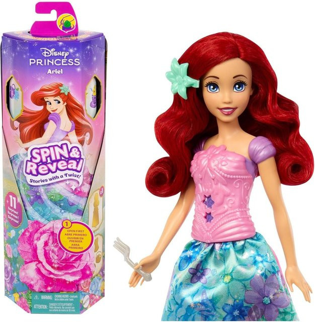 Mattel Disney Princess Arielle Spin & Reveal Puppe mit Überraschungen - Bild 1