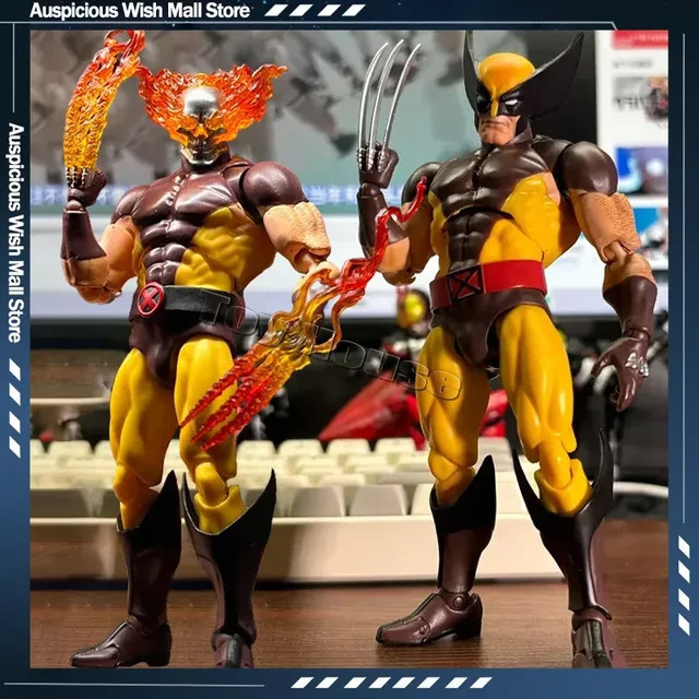 Bandai Marvel Wolverine Anime Figur Mafex 138 Deadpool 3 Actionfigur - Bild 1