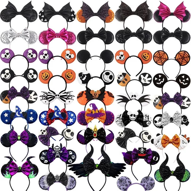 Disney Ohr Stirnband, Hexe Fledermaus Skelett, Unisex - Bild 1