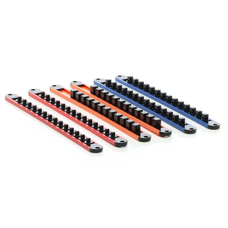 Xpotool Steckschlüssel Organizer 6 Stk. 360 Grad drehbar in Rot und Multicolour für 1/2 Zoll, 1/4 Zoll und 3/8 Zoll - Bild 2
