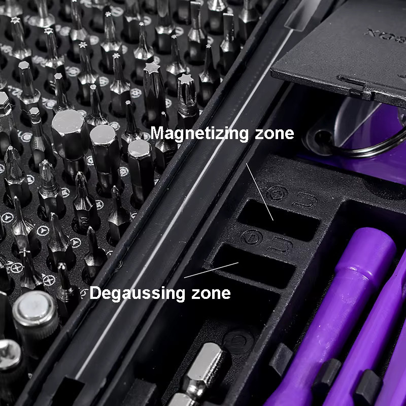 ZJMZYM 170-in-1 Multi-Schraubendreher-Set mit 154 Präzisions-Bits in Grau für Reparaturen an Computer, Telefon und Heimwerkzeugen - Bild 2