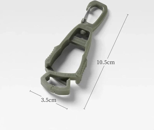 NATAWA Handschuhclip Aufhänger aus Kunststoff in Grün für Arbeitshandschuhe - Bild 1