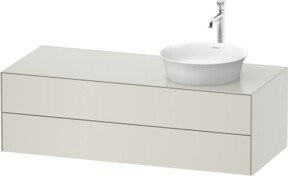 Duravit Waschtischunterschrank White Tulip in White, B/T/H: 130 x 55 x 40,8 cm - Bild 1