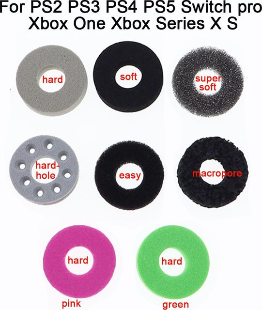TingDong 12er Set Präzisionsringe für Analog-Sticks zur Zielgenauigkeit für PS5, PS4, Nintendo Switch Pro und Xbox One/Series S/X Controller - Bild 1