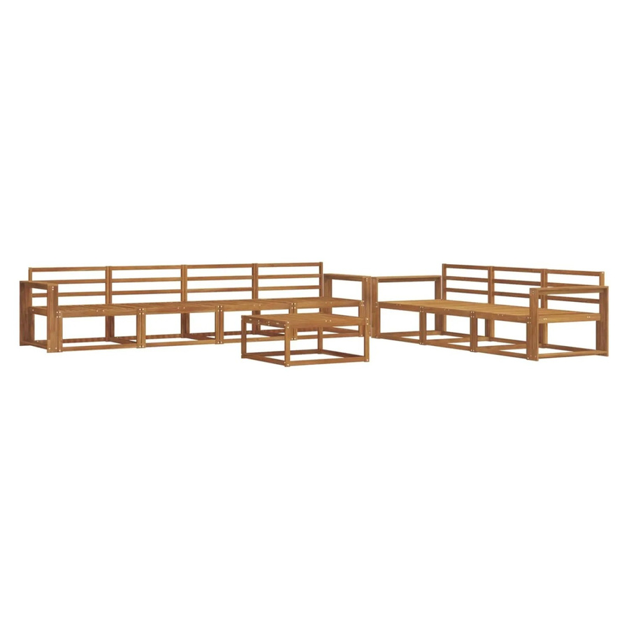 vidaXL Outdoor-Sofagarnitur 8-teilig aus Akazie Massivholz in Natur Braun - Bild 2