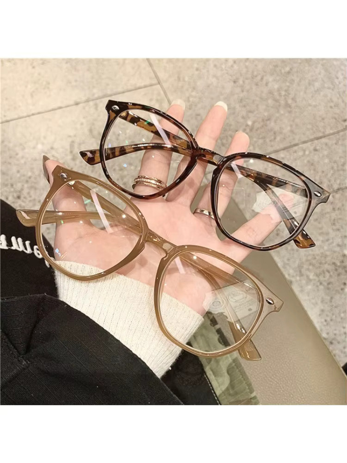 MDOD Korrektionsbrille, quadratisch, Vollrand, Kunststoff, Unisex, braun - Bild 2