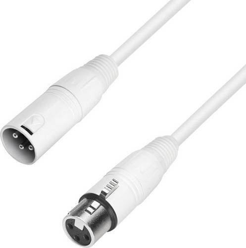 Adam Hall K4 MMF 1000 SNOW XLR Verbindungskabel Weiß, 10 m, 1x XLR-Stecker zu 1x XLR-Buchse - Bild 1