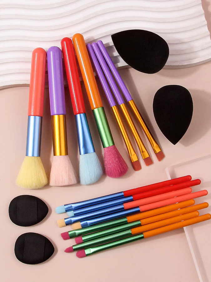 KOSSHOW Make-up-Pinsel-Set mit Puder-Schwämmen, 19-teilig, Unisex - Bild 4