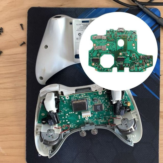 DITIPOO Power Board Leiterplatte für Xbox One Slim, Elite Controller und Xbox Series S/X zur Reparatur des Programmierchips, Grün - Bild 1