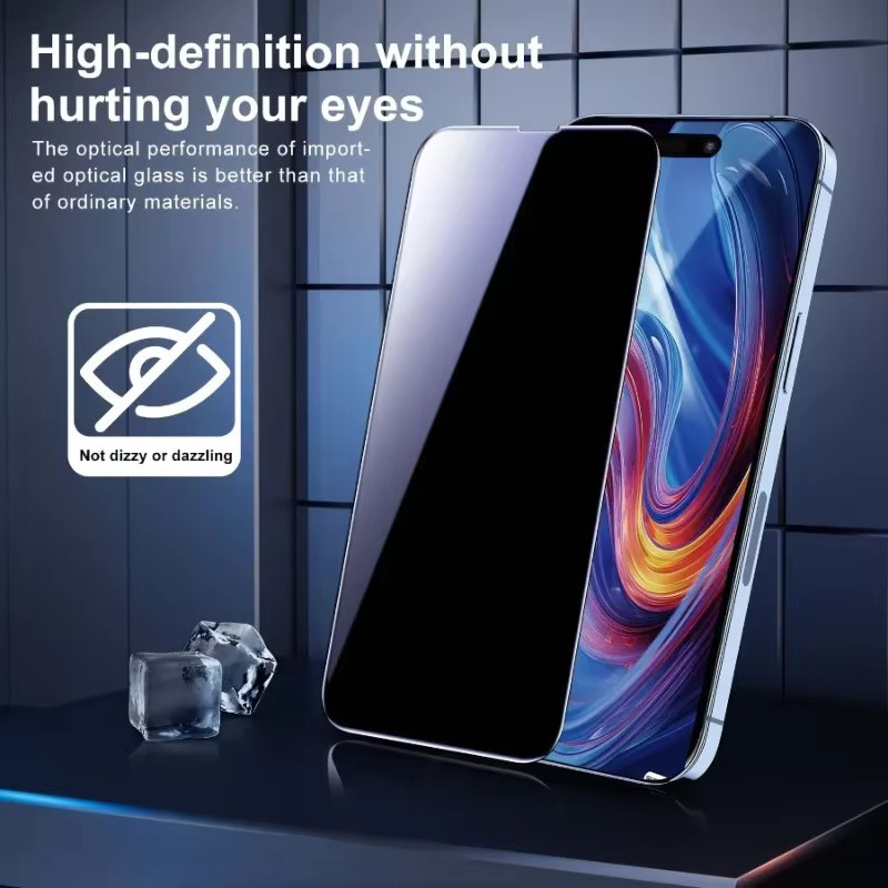SnakeGlass 5er Pack Sichtschutz Panzerglas Displayschutzfolie für iPhone 11 bis iPhone 17 Pro Max, transparent - Bild 3