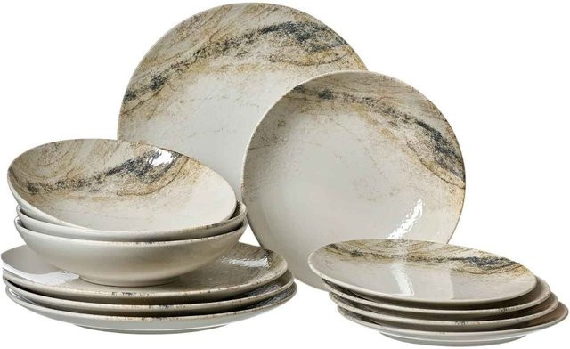 Ritzenhoff & Breker Teller-Set Arezzo aus Keramik, 12er Set, Multicolour - Bild 1