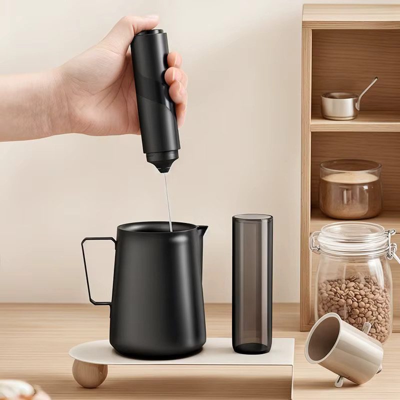 XIADYINJIA Elektrischer Milchaufschäumer und Kaffeemixer in Schwarz - Bild 2